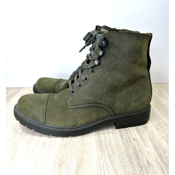 Camper Boots Men's 7 US, 40 EU green Brutus Trek #K300434 Lace Ankle zip Nubuck - Picture 7 of 14